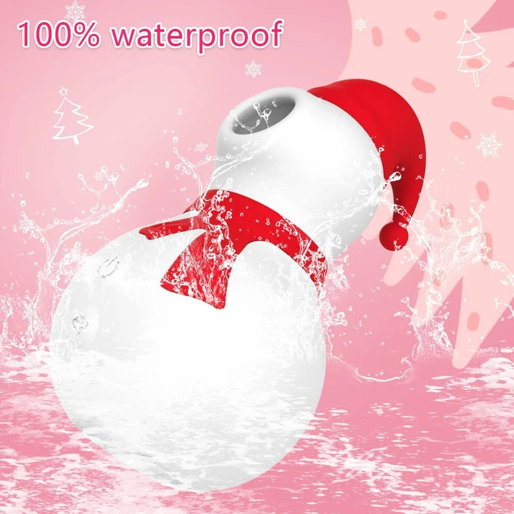 Snowman-shaped clitoral suction vibrator, photo 6