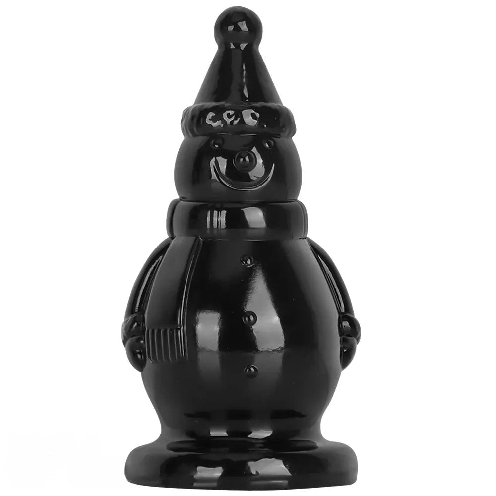 Black snowman novelty butt plug, photo 2