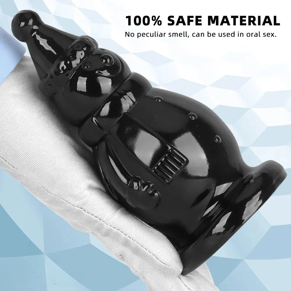 Black snowman novelty butt plug, photo 6