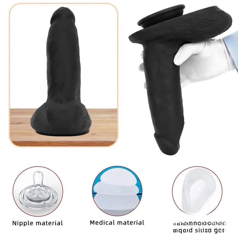 Silicone suction cup dildo, photo 4
