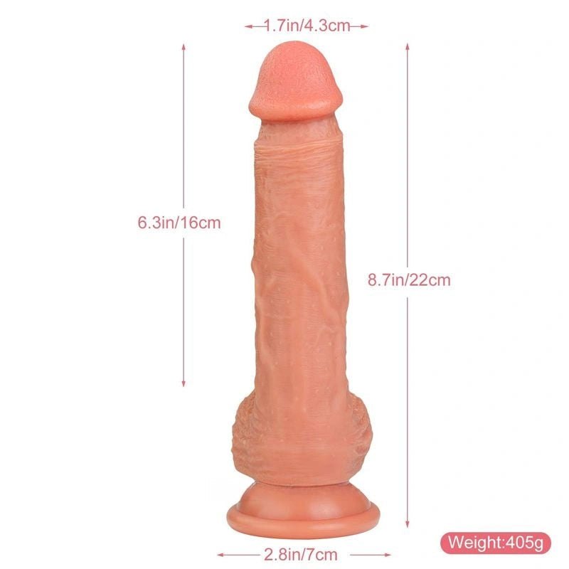 Flesh tone realistic suction cup dildo, photo 4