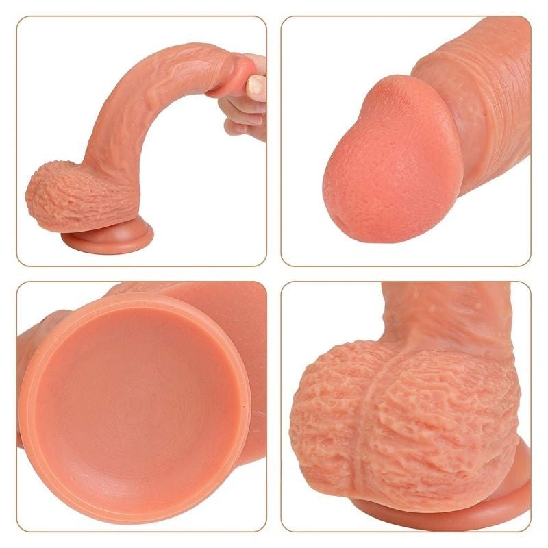 Flesh tone realistic suction cup dildo, photo 7