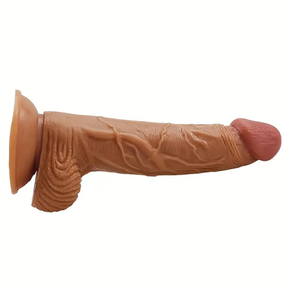 Flesh tone TPE realistic dildo, photo 2