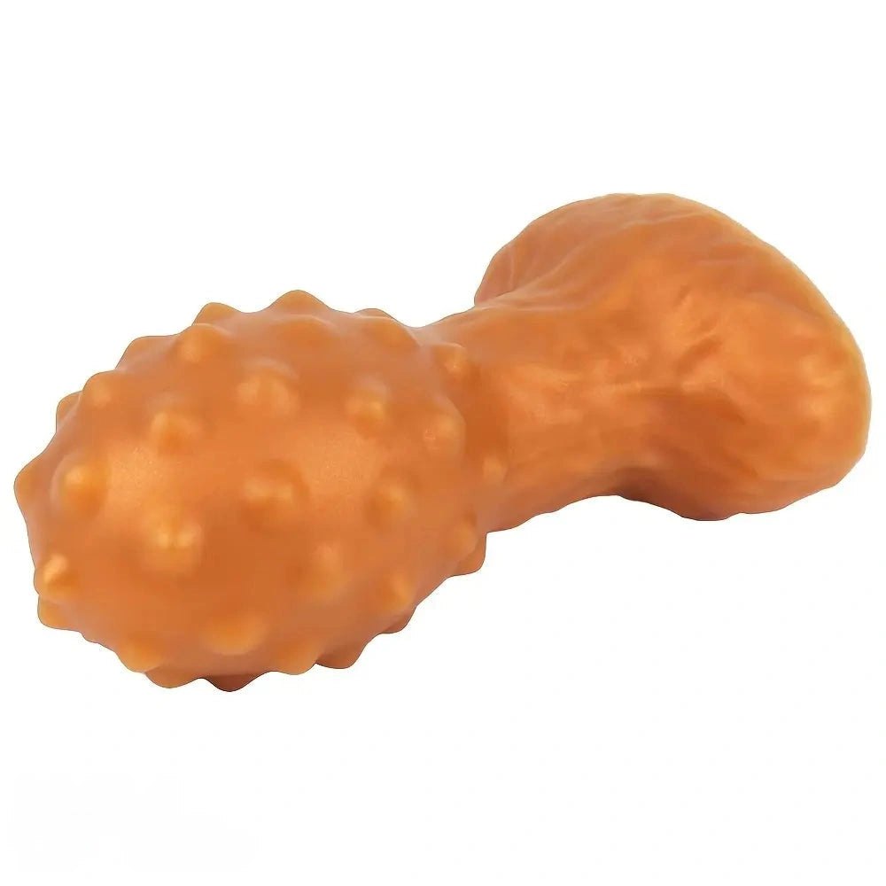 Gold spiked bulb silicone anal plug, photo 4