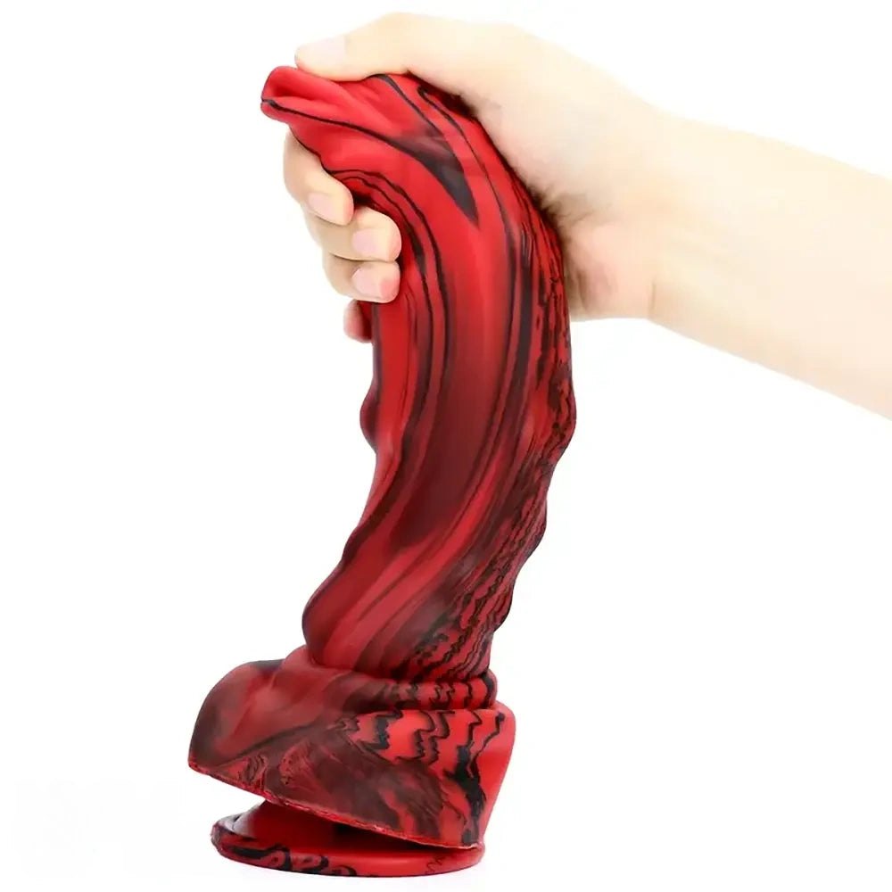 Red spiked dragon fantasy dildo, photo 7