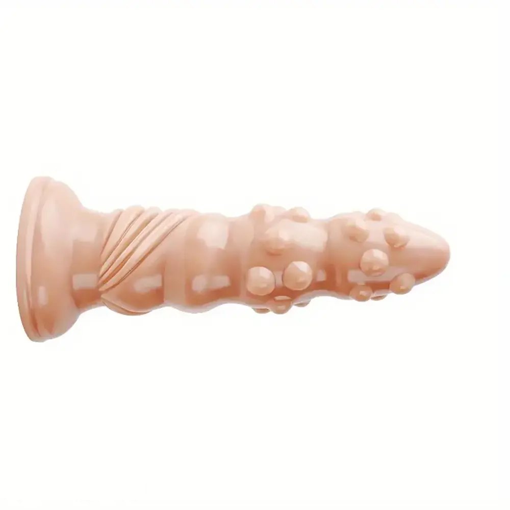 Flesh-tone spiked fantasy dildo, photo 2