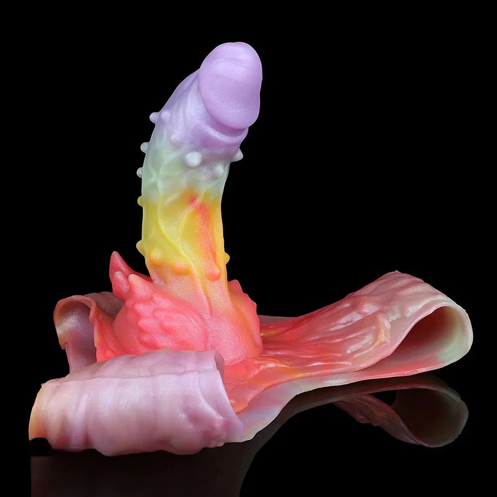 Spiked hollow fantasy silicone dildo, photo 3