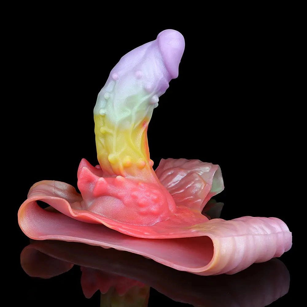 Spiked hollow fantasy silicone dildo, photo 5