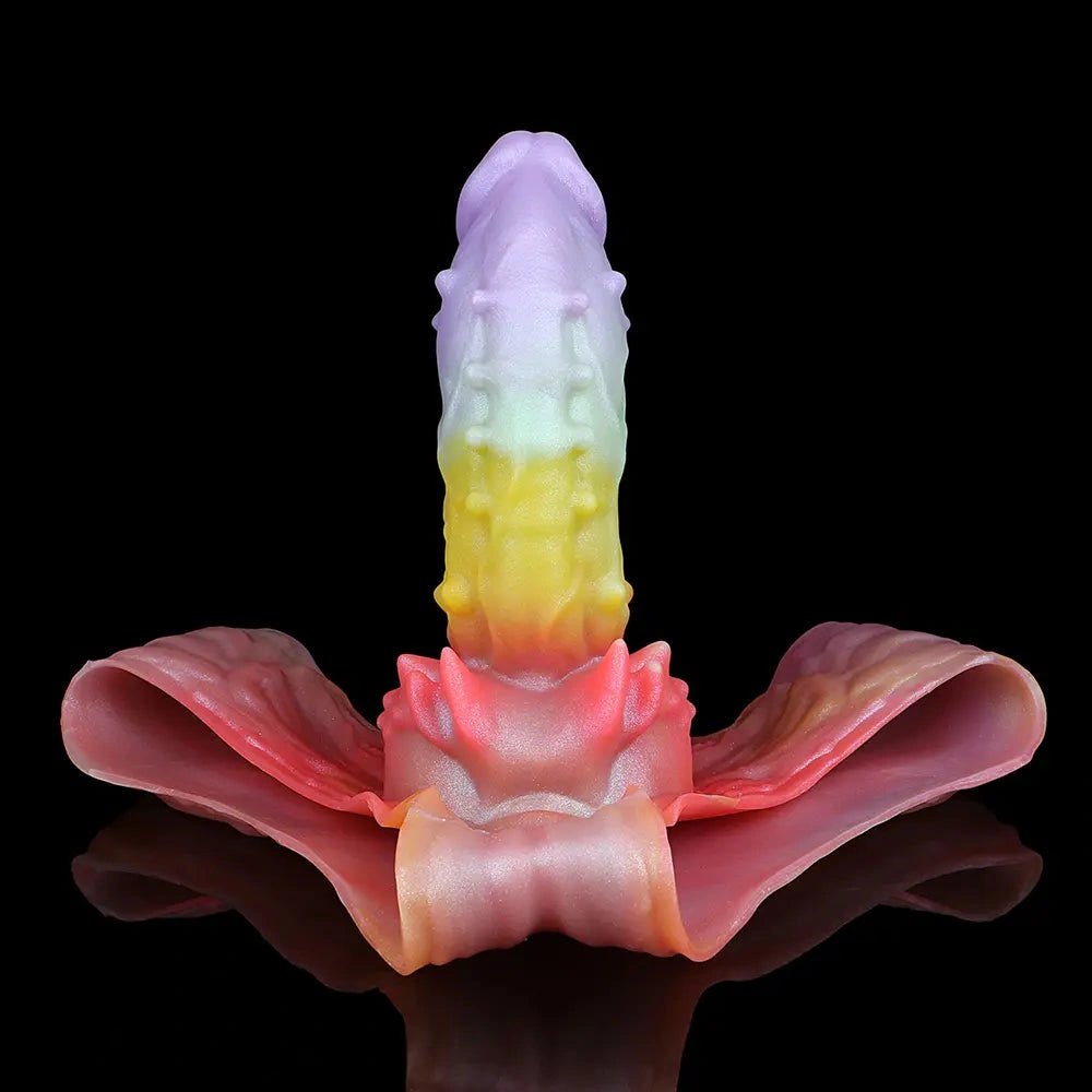 Spiked hollow fantasy silicone dildo, photo 6