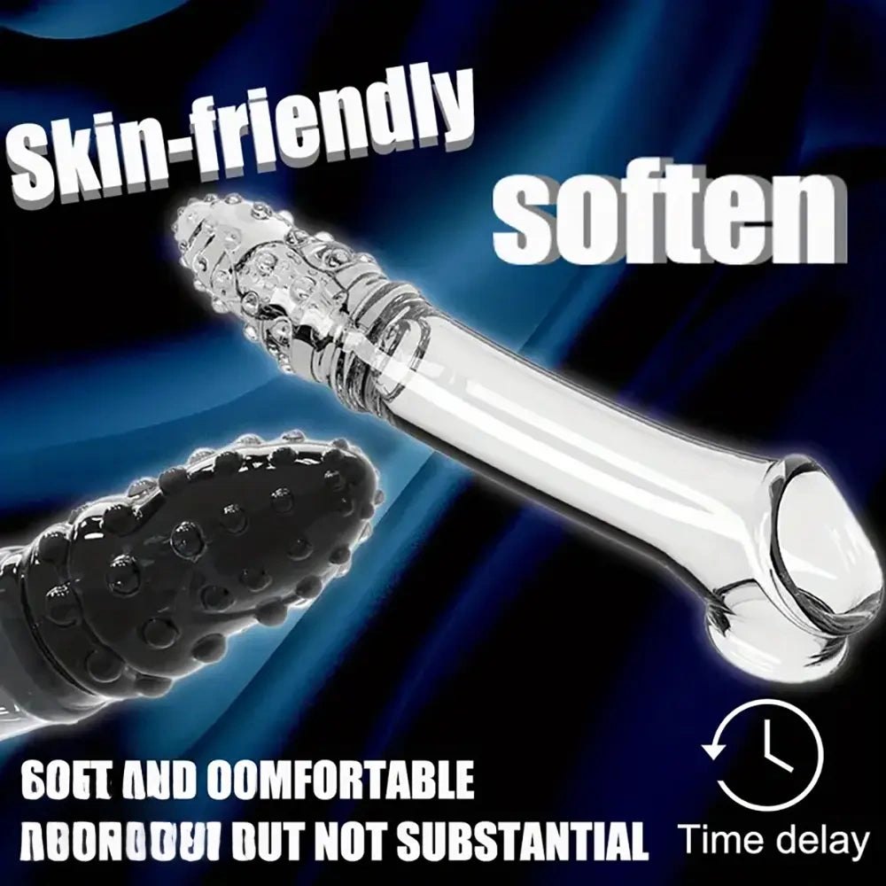 Hollow spiked textured TPE dildo, photo 1