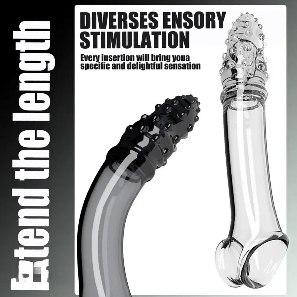 Hollow spiked textured TPE dildo, photo 2