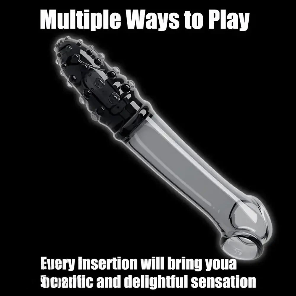 Hollow spiked textured TPE dildo, photo 3