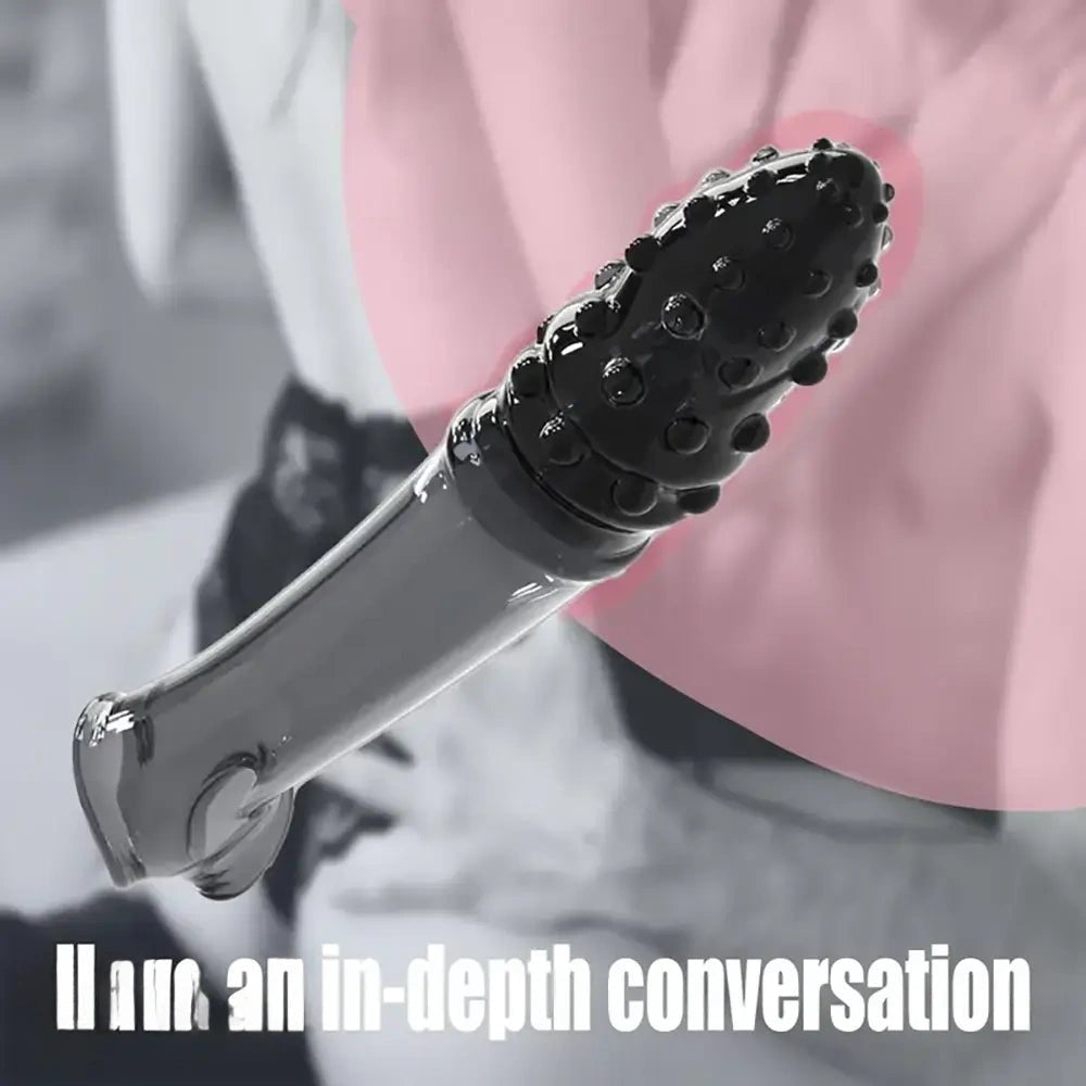 Hollow spiked textured TPE dildo, photo 4