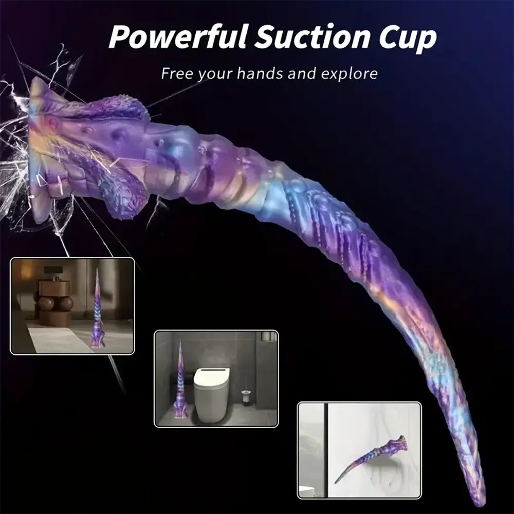 Purple fantasy horn dildo, photo 3