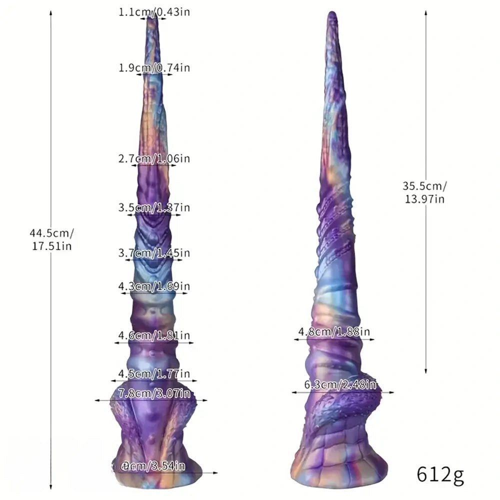 Purple fantasy horn dildo, photo 4