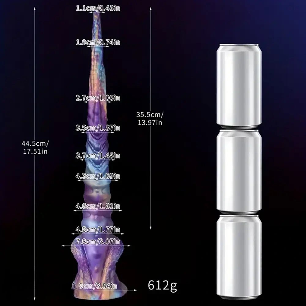 Purple fantasy horn dildo, photo 5