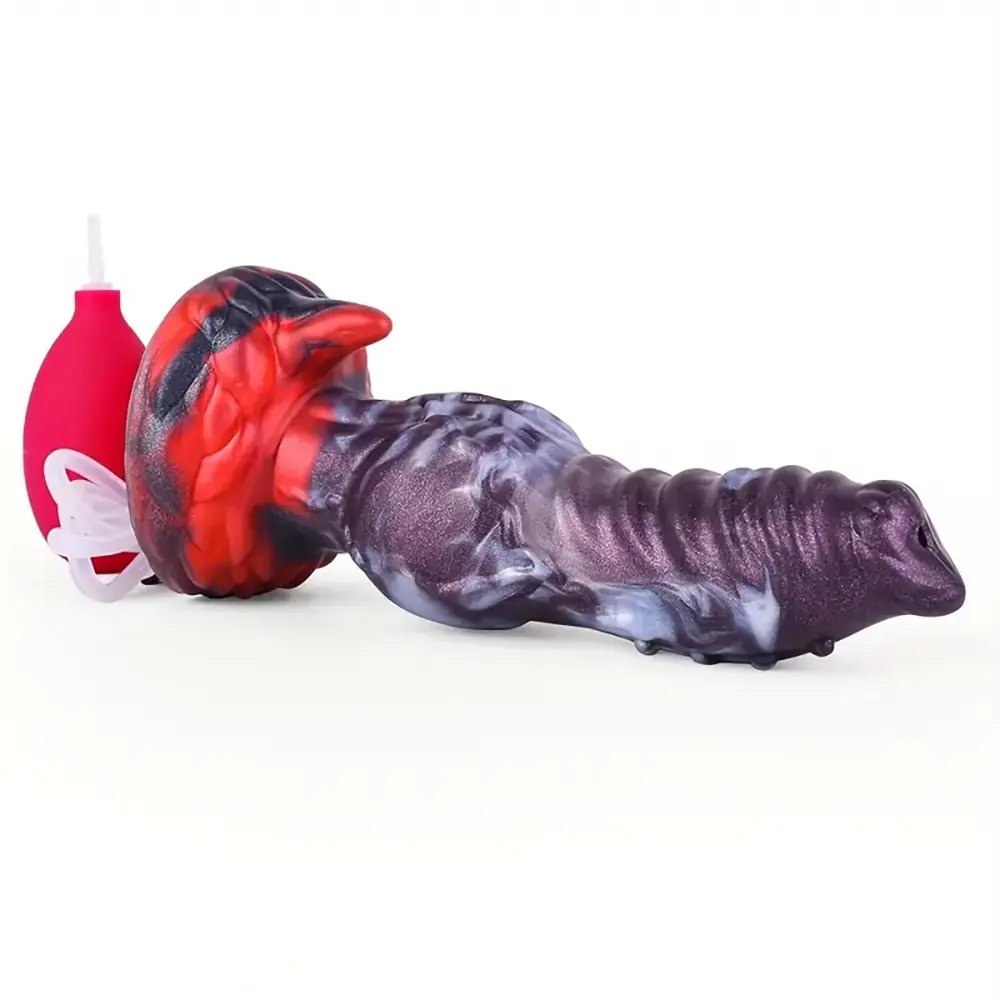 Spiked knot silicone animal dildo, photo 3