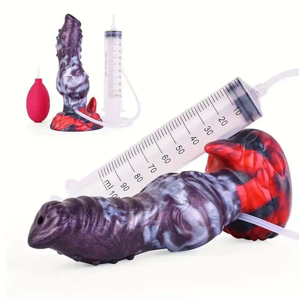 Spiked knot silicone animal dildo, photo 7