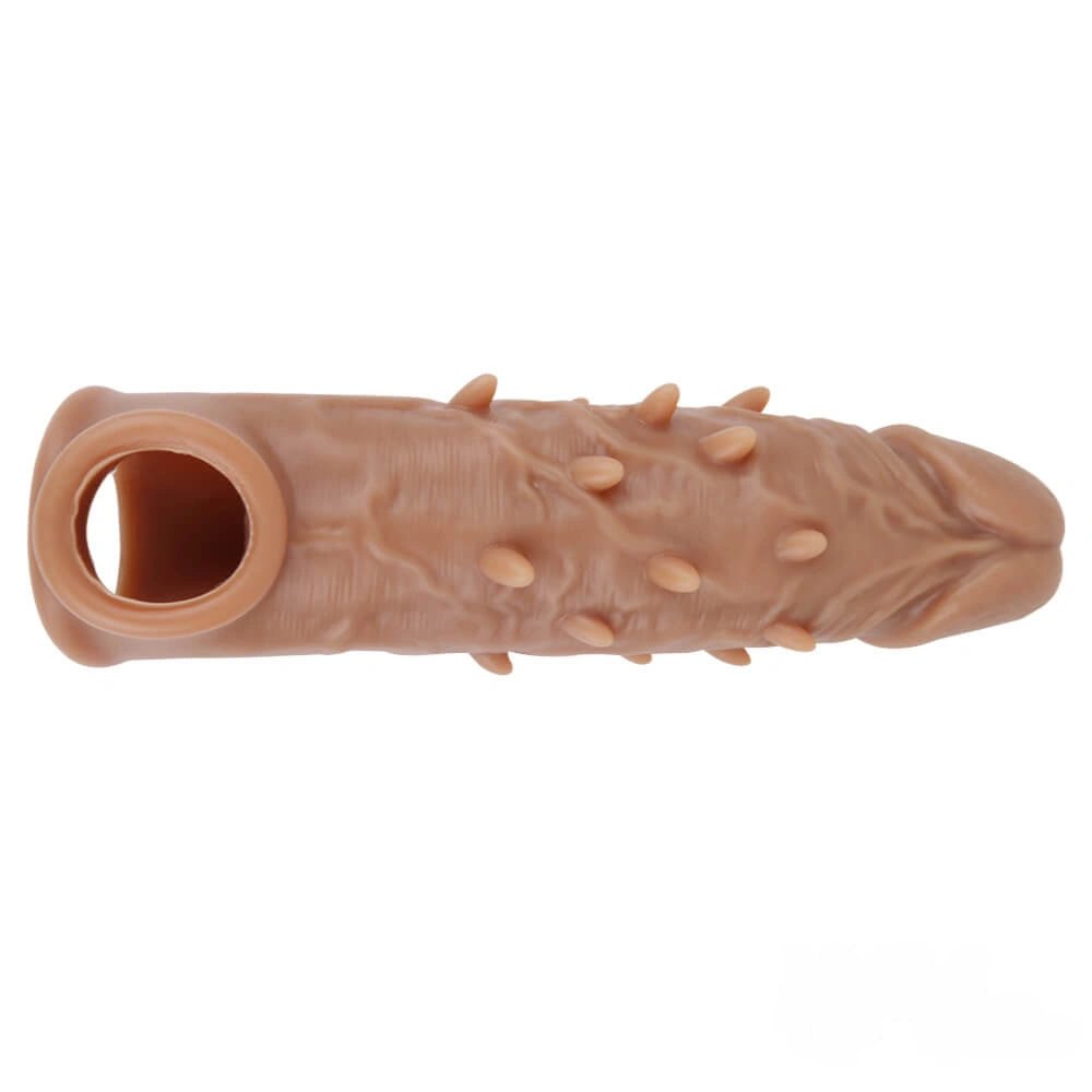 Flesh-tone liquid silicone penis extension sleeve, photo 14