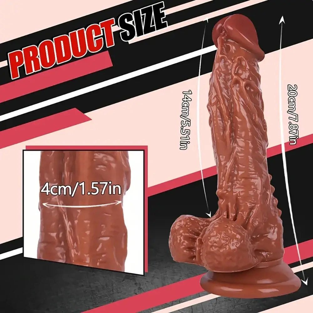 Translucent pink realistic dildo, photo 3