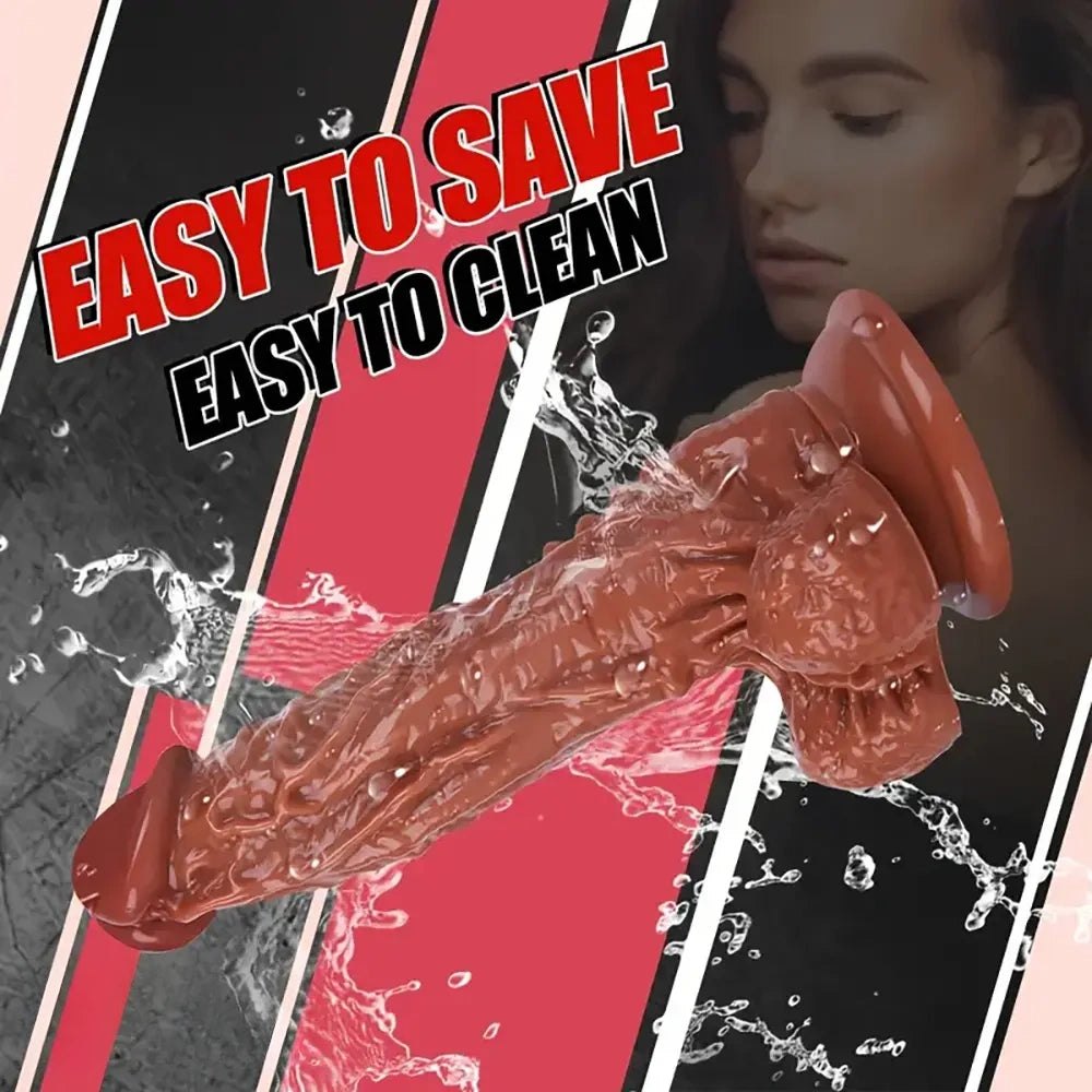 Translucent pink realistic dildo, photo 5