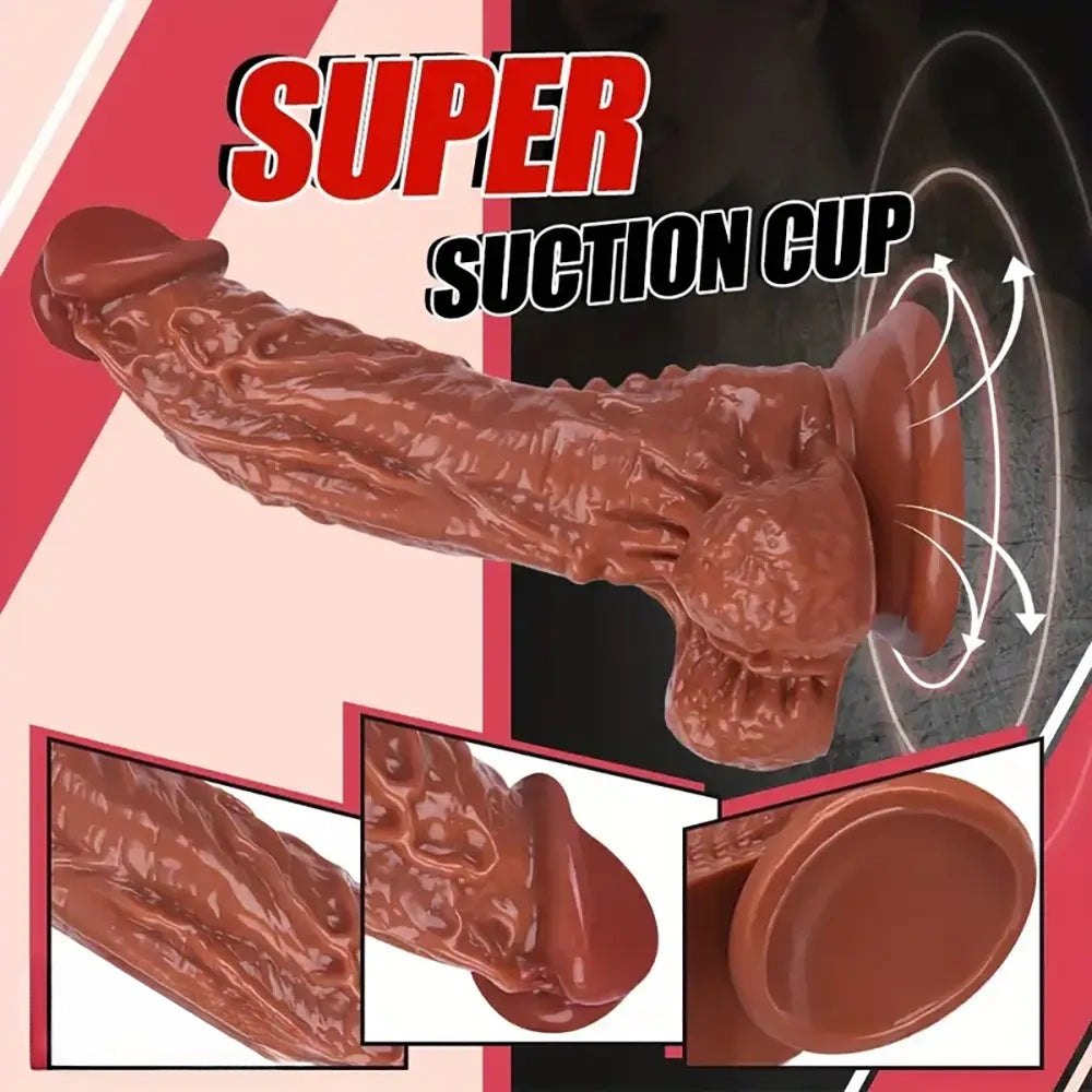 Translucent pink realistic dildo, photo 6