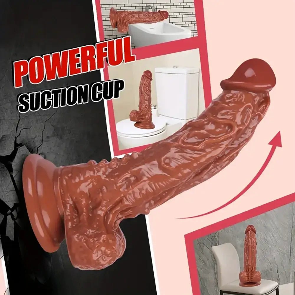 Translucent pink realistic dildo, photo 7