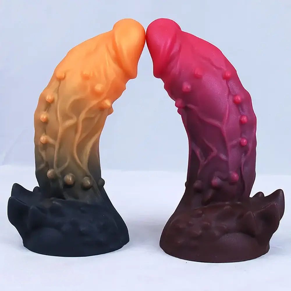 Spiked textured monster fantasy dildo, photo 1