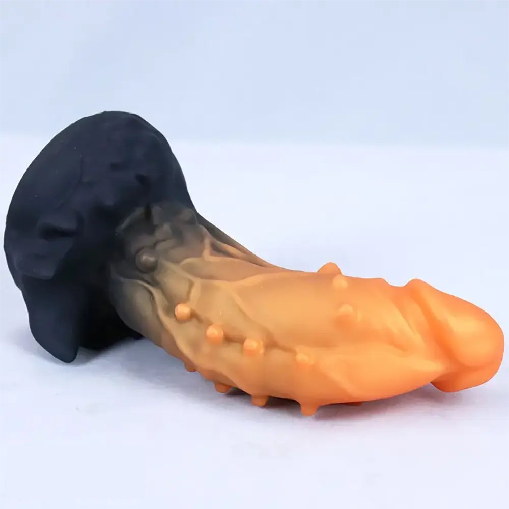 Spiked textured monster fantasy dildo, photo 2