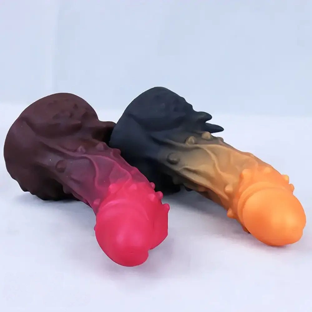 Spiked textured monster fantasy dildo, photo 4