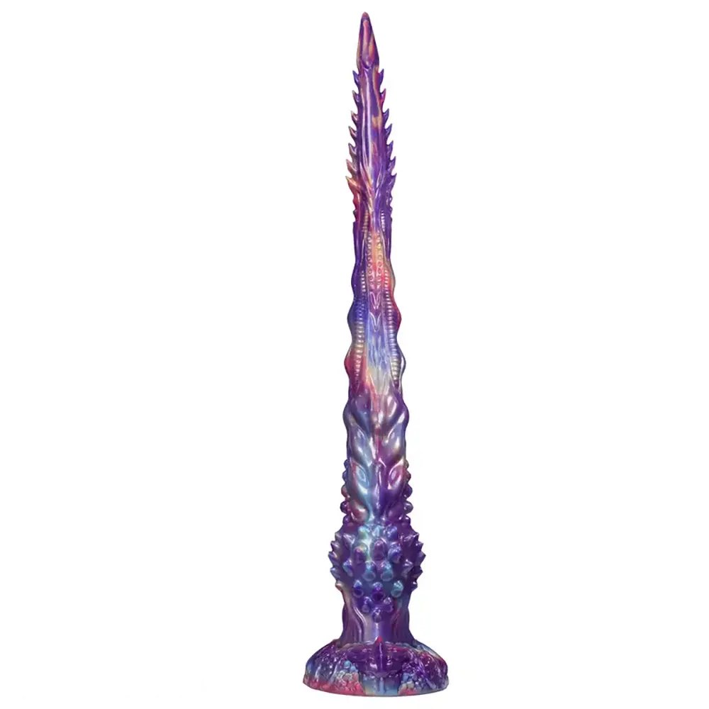 Mixed color spiked monster fantasy dildo, photo 3
