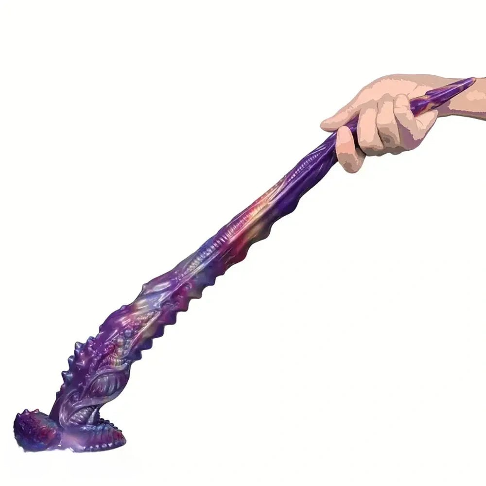 Mixed color spiked monster fantasy dildo, photo 5