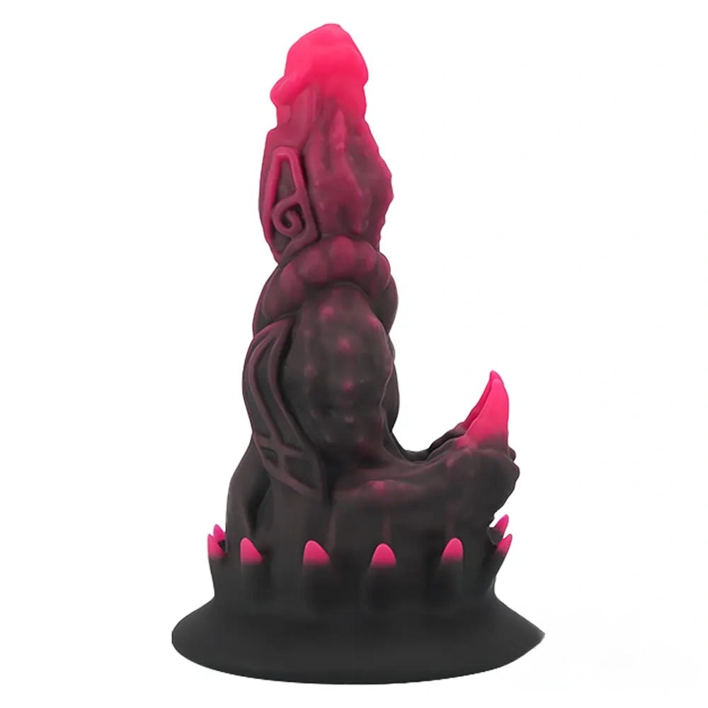 Black pink spiked monster dildo, photo 1