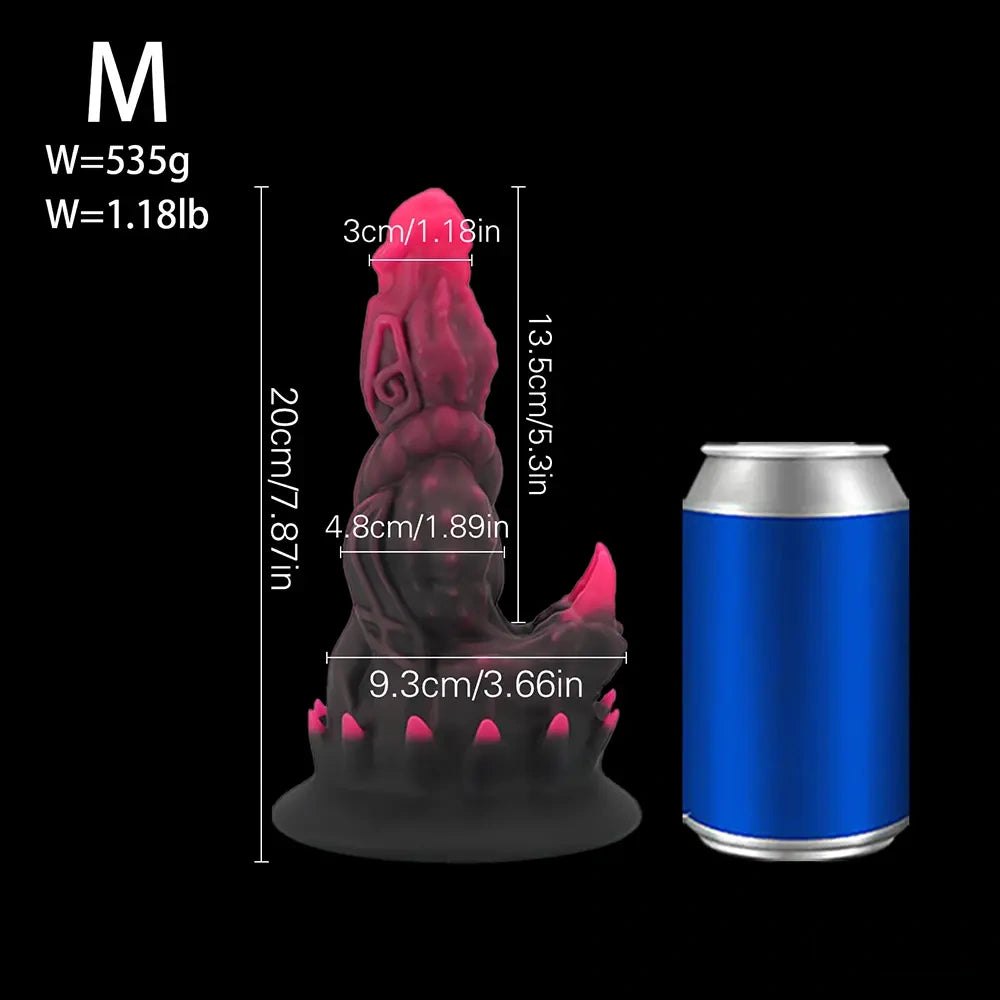 Black pink spiked monster dildo, photo 6