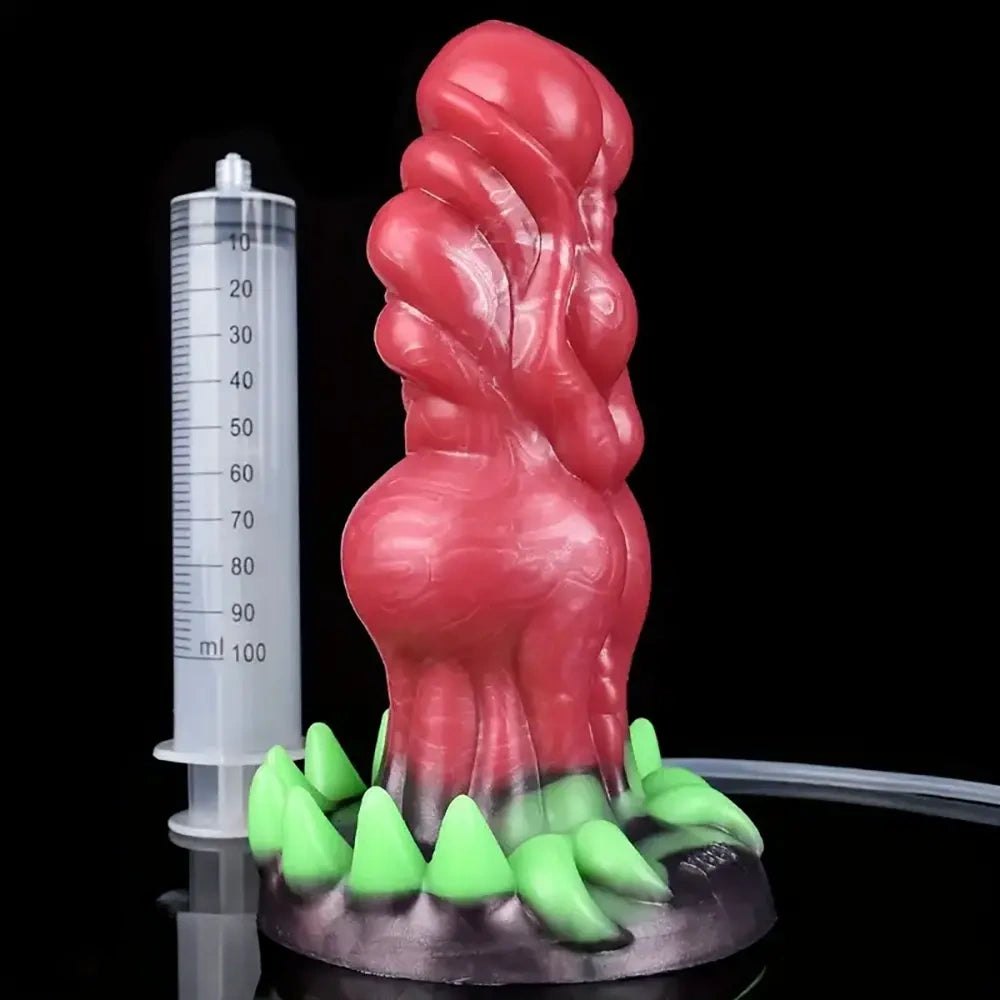 Spiked monster fantasy dildo with ridged texture, photo 1