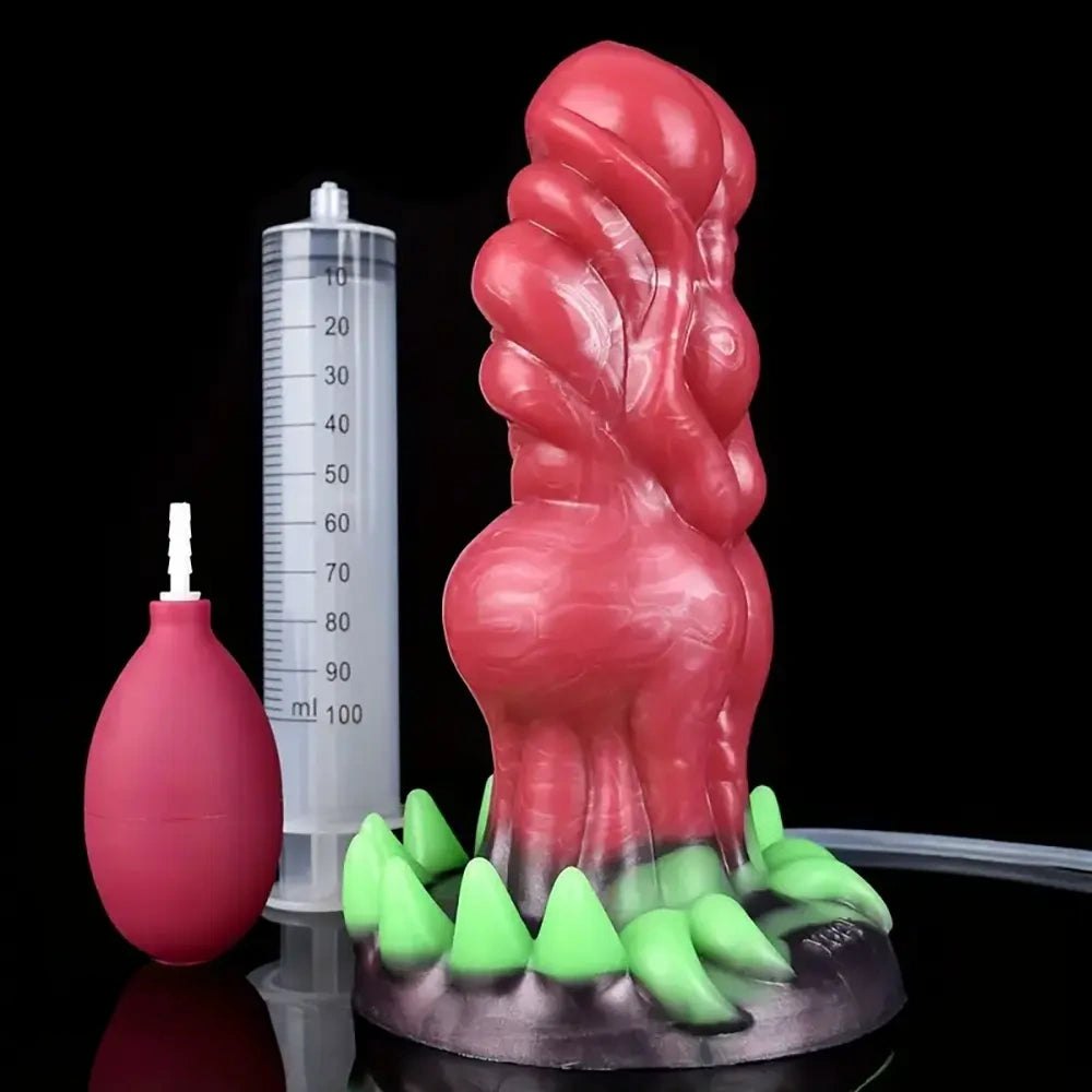 Spiked monster fantasy dildo with ridged texture, photo 2