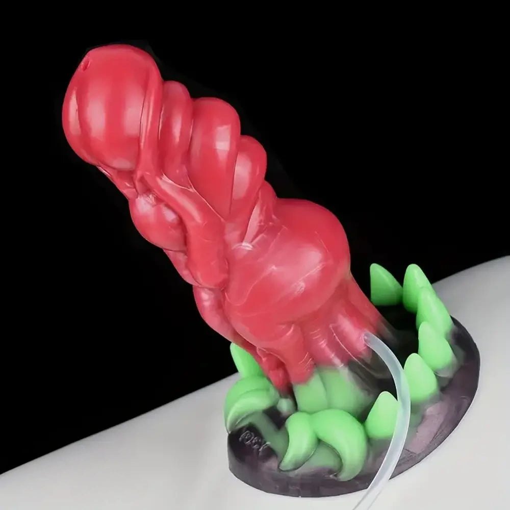 Spiked monster fantasy dildo with ridged texture, photo 5