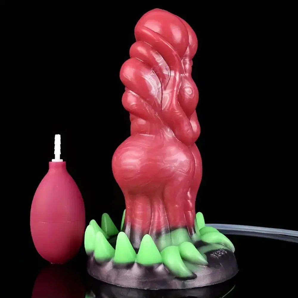 Spiked monster fantasy dildo with ridged texture, photo 9