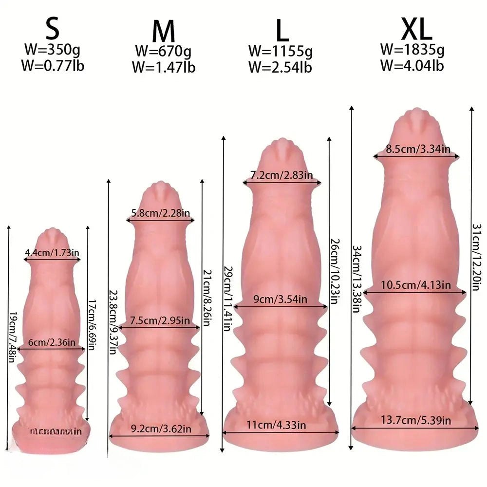 Spiked scaled pvc fantasy dildo, photo 11