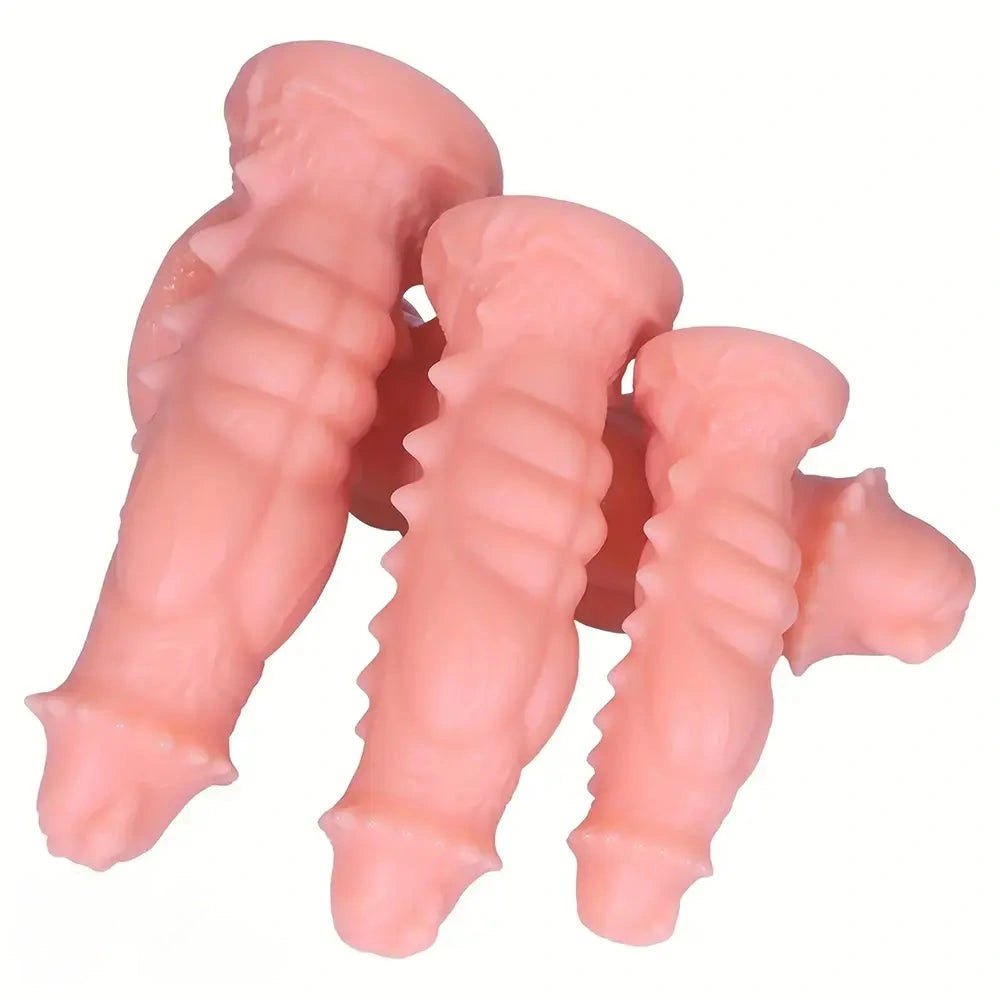 Spiked scaled pvc fantasy dildo, photo 9
