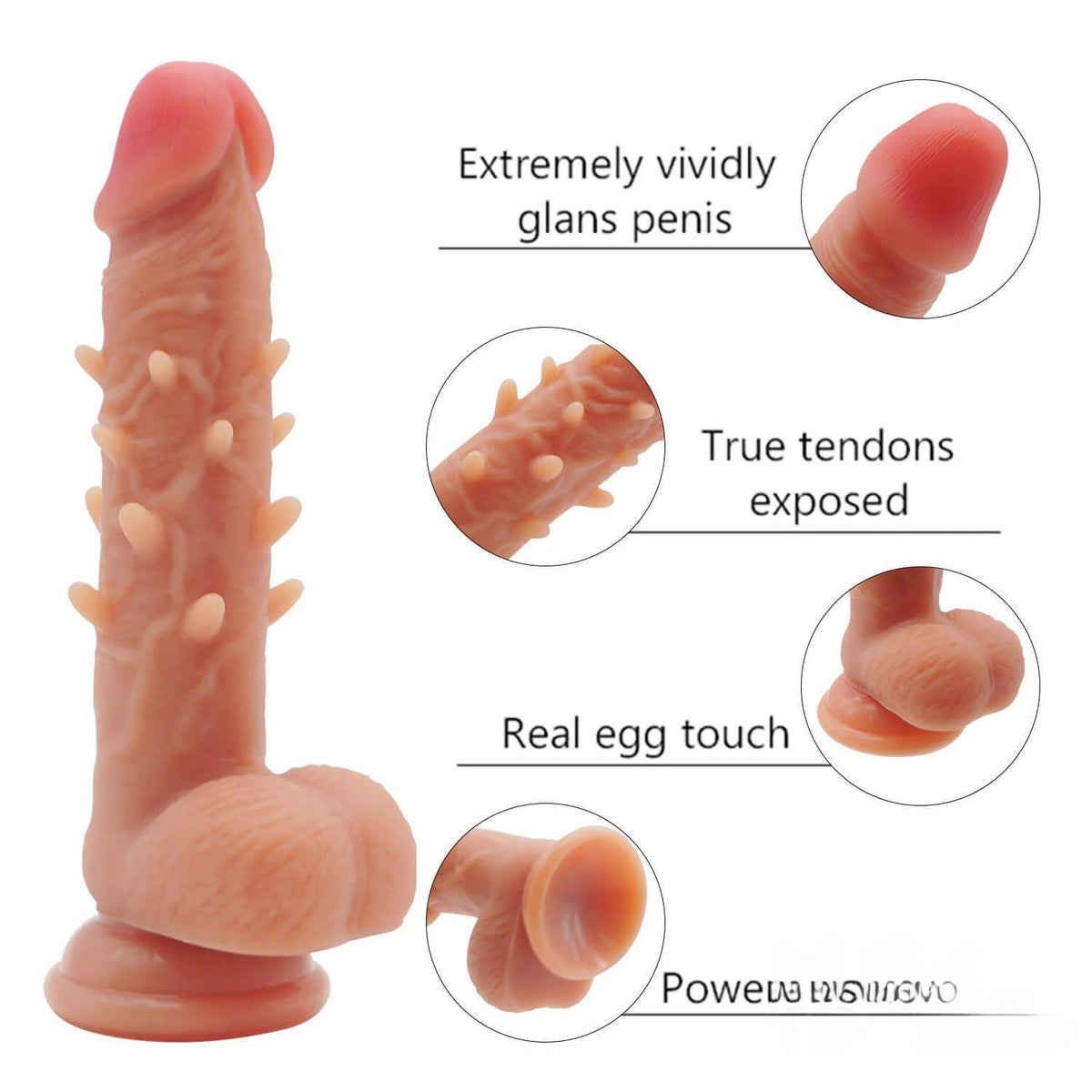 Spiked nub suction cup dildo, photo 9