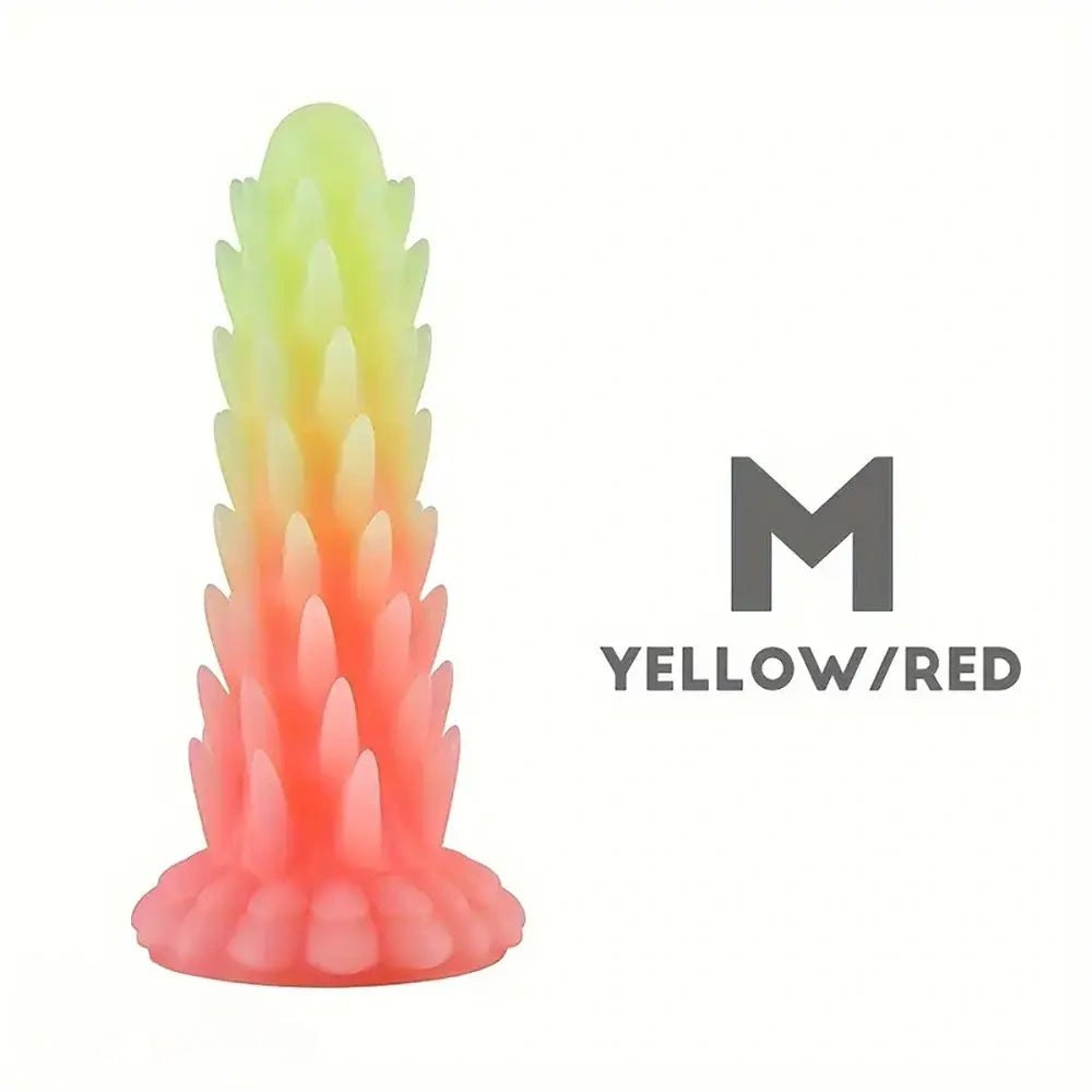 #1 multi color spiked ridged fantasy dildo