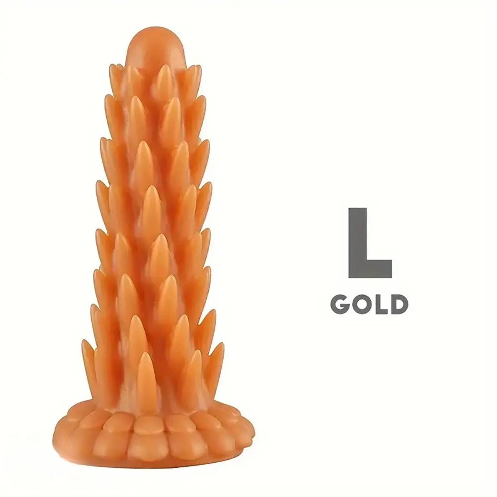 #2 multi color spiked ridged fantasy dildo