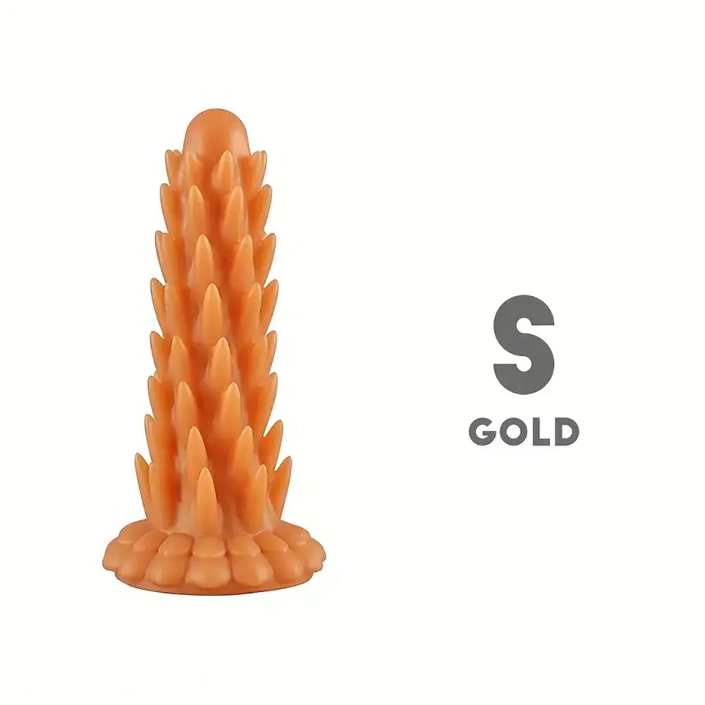#2 multi color spiked ridged fantasy dildo
