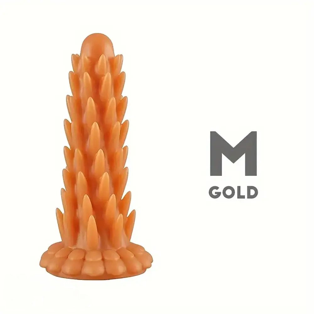 #2 multi color spiked ridged fantasy dildo