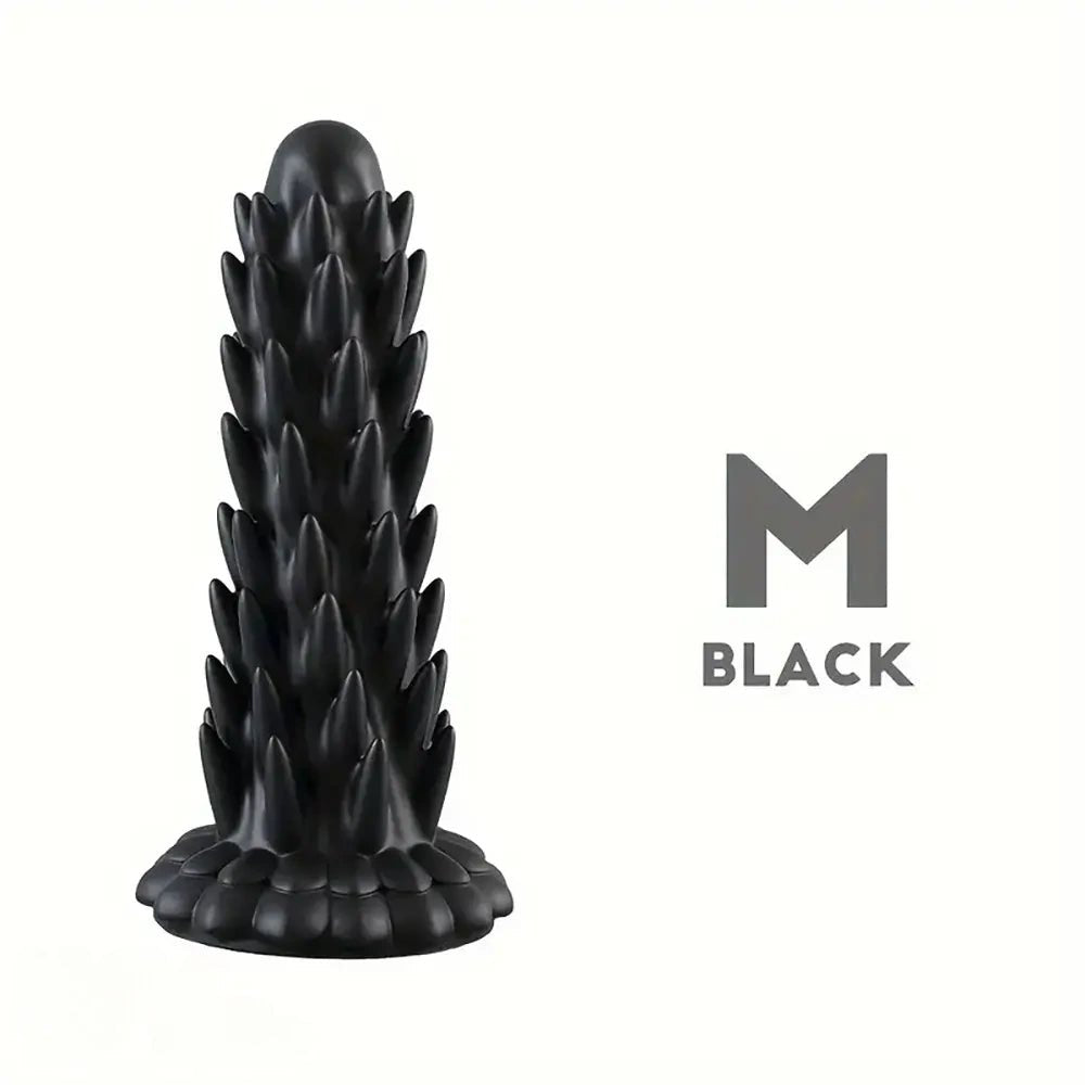 #3 multi color spiked ridged fantasy dildo