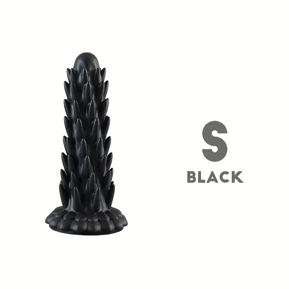 #3 multi color spiked ridged fantasy dildo