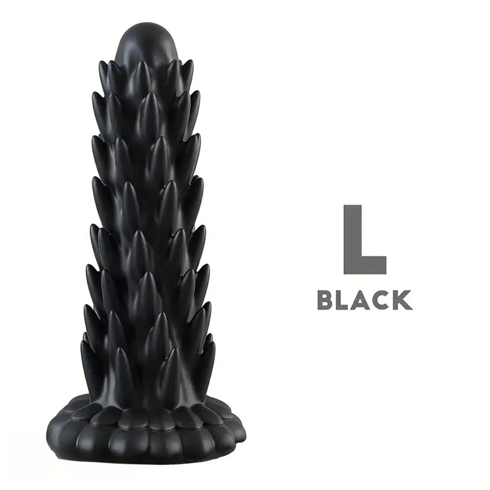 #3 multi color spiked ridged fantasy dildo