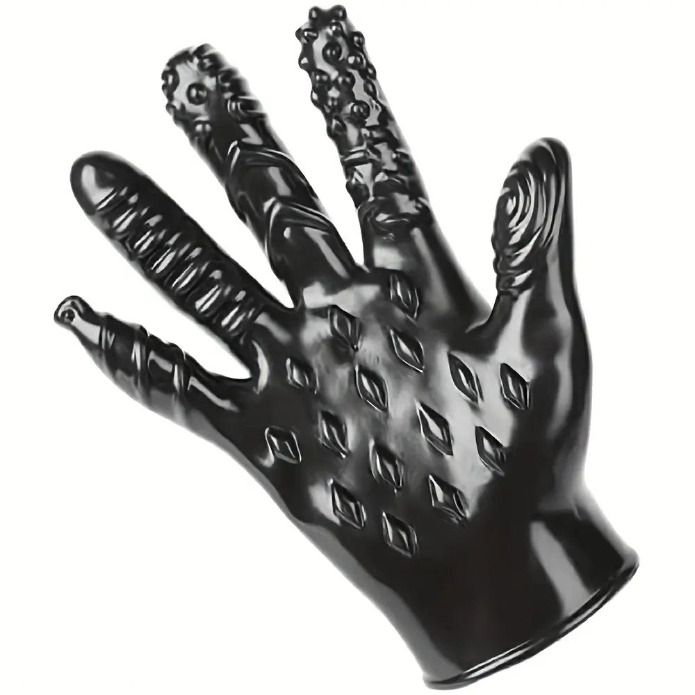 Spiked silicone massage glove, photo 1