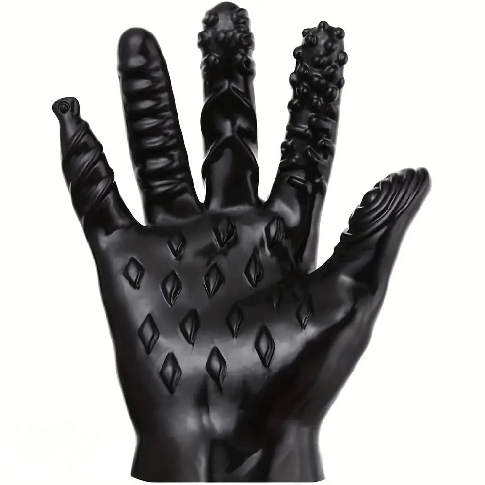 Spiked silicone massage glove, photo 12
